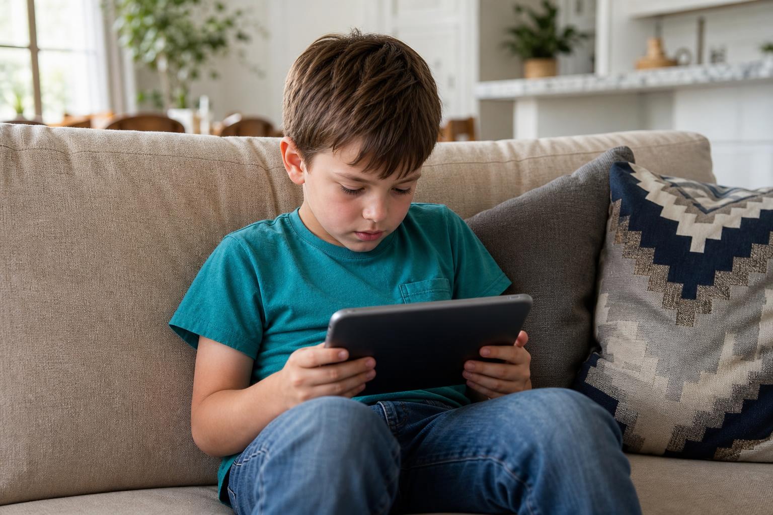 Kids posture and screen time