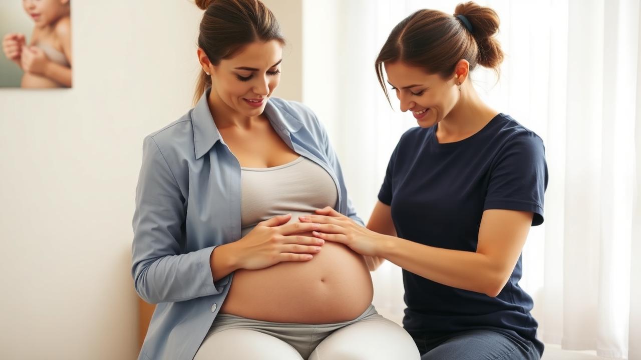 Prenatal chiropractic visit in Severna Park, MD